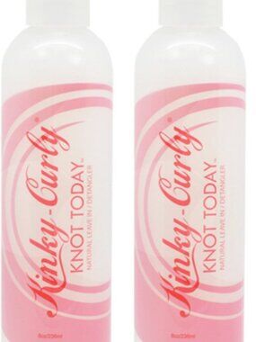 2 BOTTLES - Kinky Curly Knot Today Leave-in Conditioner 8oz "Pack of 2"